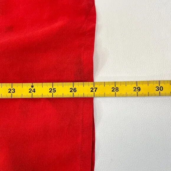 NWOT Johnny Was Biya Reverie Silk Floral Embroidered Red Shirt Blouse Size M - Picture 12 of 13